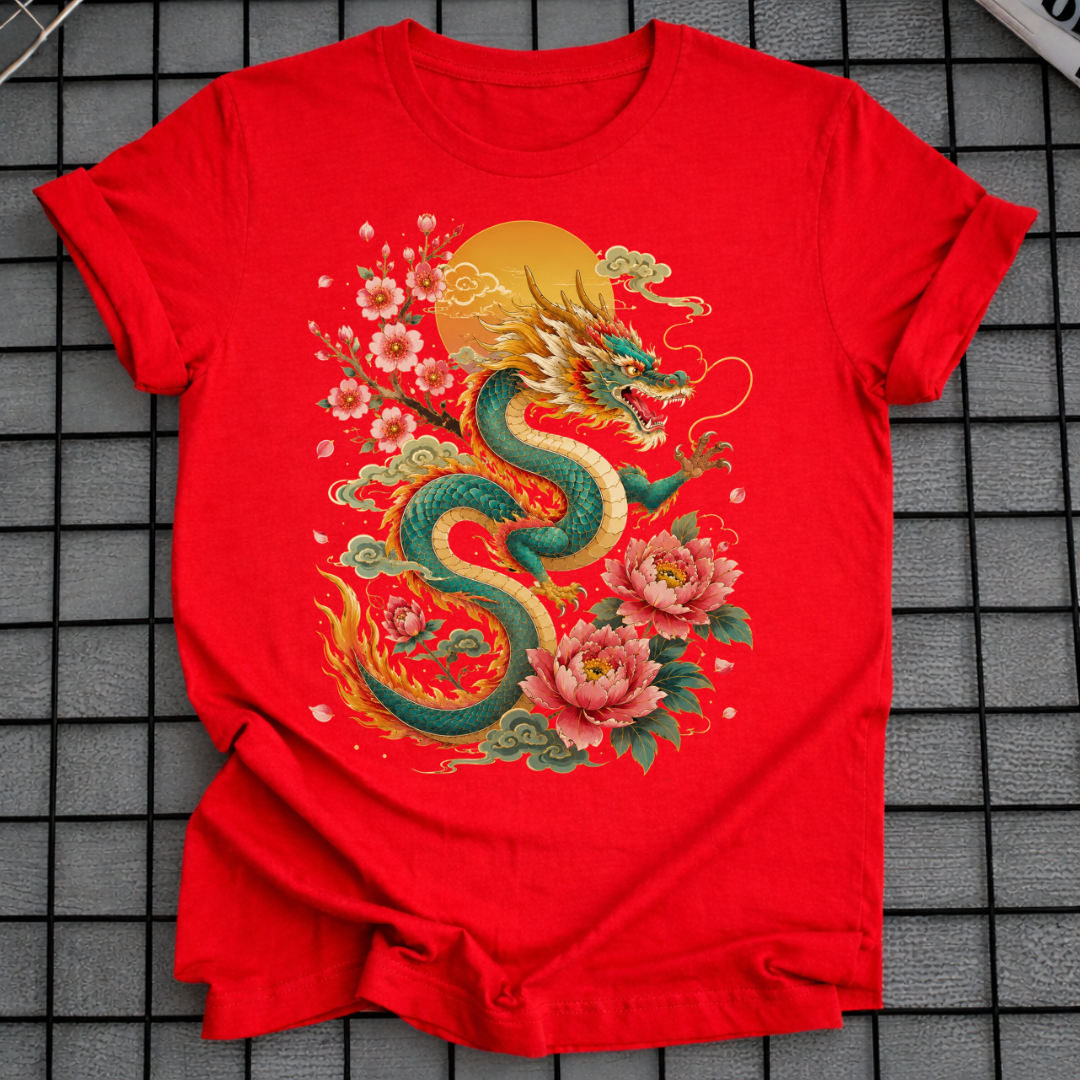 FLORAL SUN DRAGON T-SHIRT