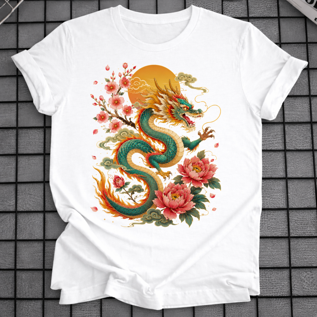 FLORAL SUN DRAGON T-SHIRT