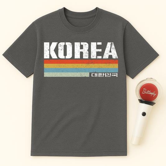 KOREA RETRO FLAG UNISEX T-SHIRT