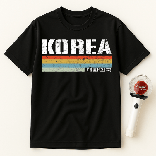 KOREA RETRO FLAG UNISEX T-SHIRT