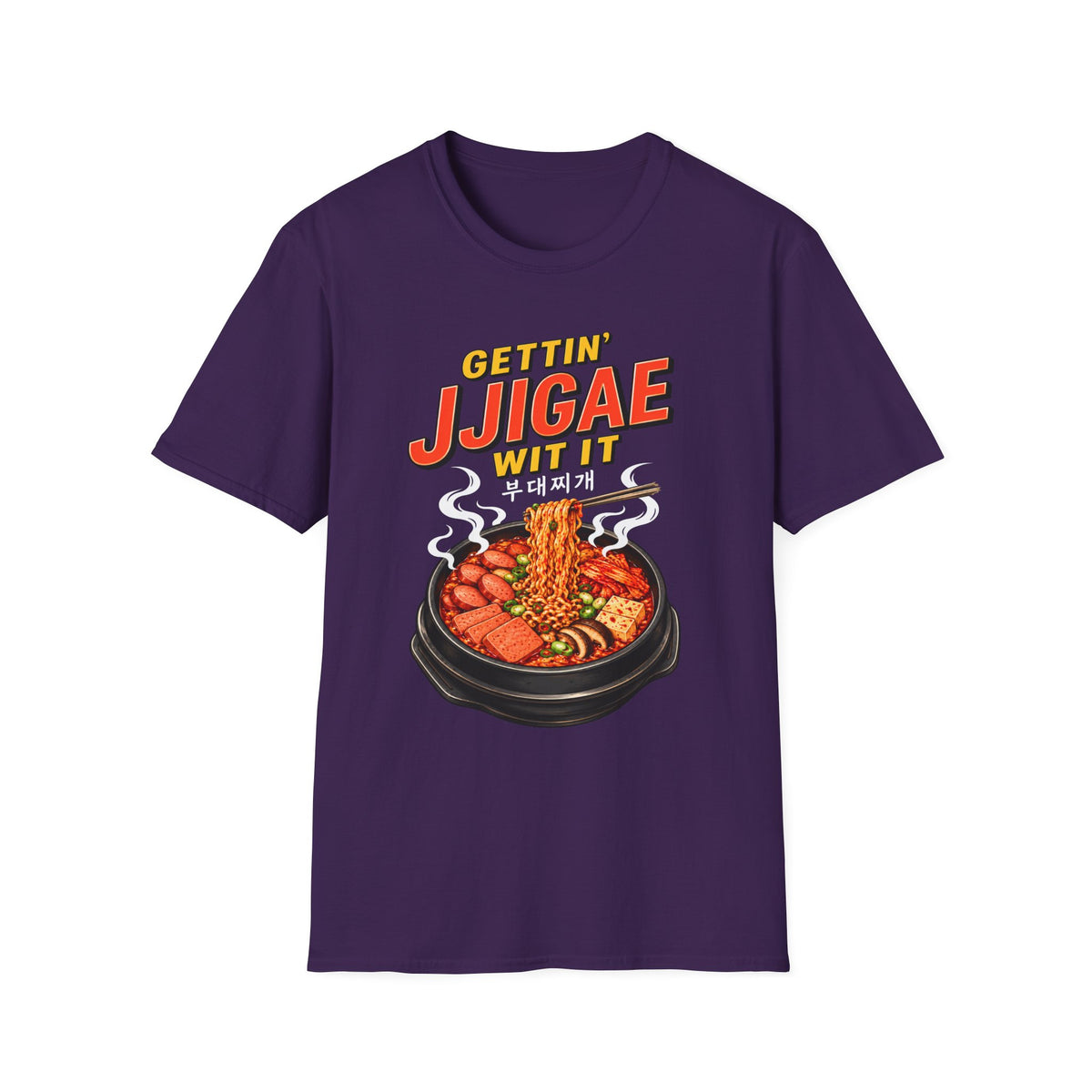 T-Shirt — "Gettin' Jjigae Wit It" Korean Stew Graphic Tee