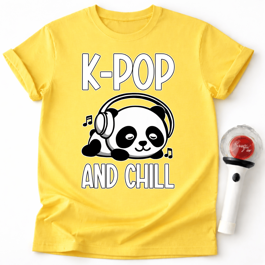K-POP AND CHILL PANDA T-SHIRT