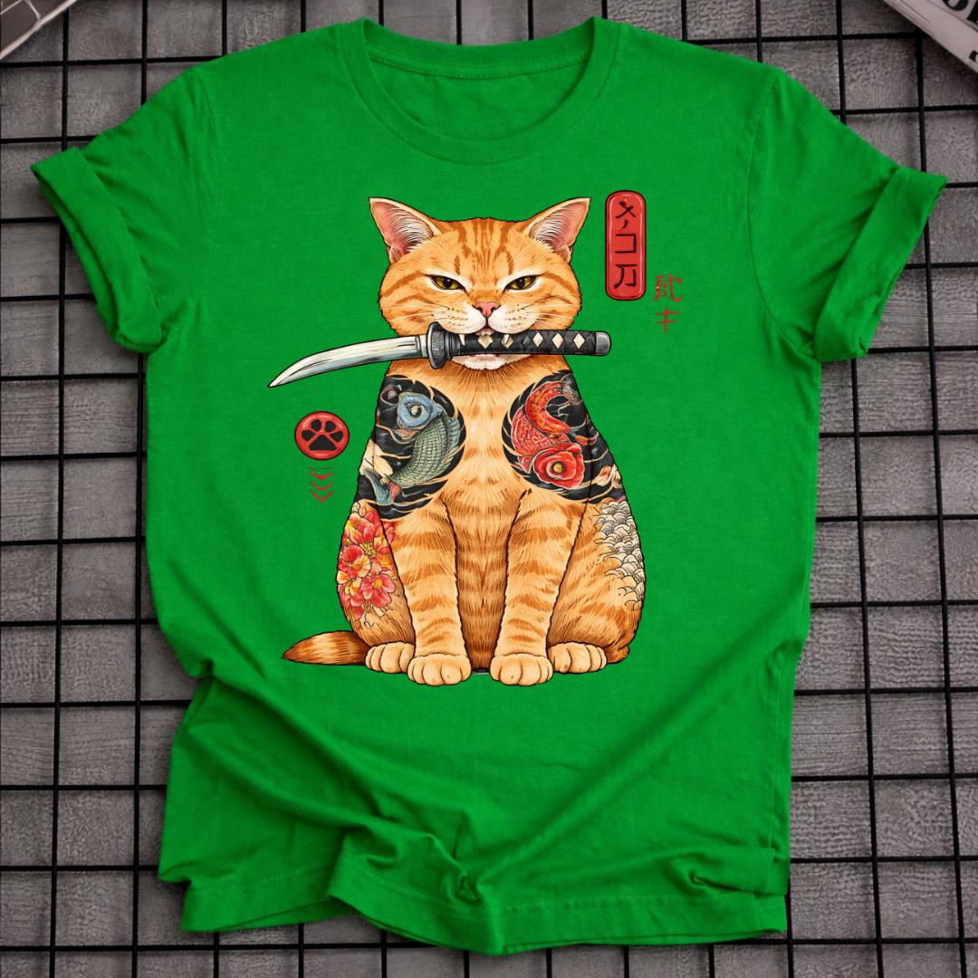 JAPANISCHES KATZENKRIEGER T-SHIRT