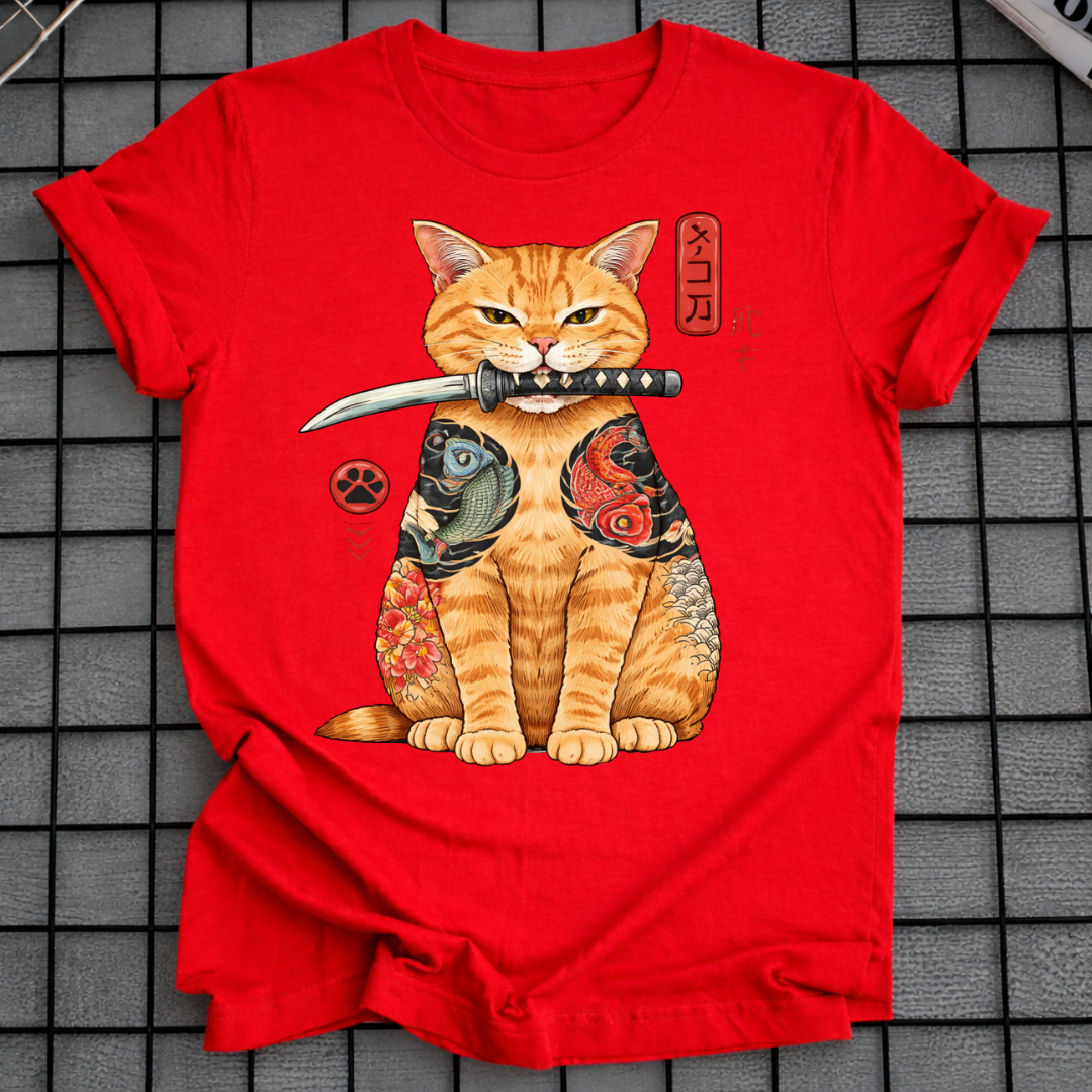 JAPANISCHES KATZENKRIEGER T-SHIRT