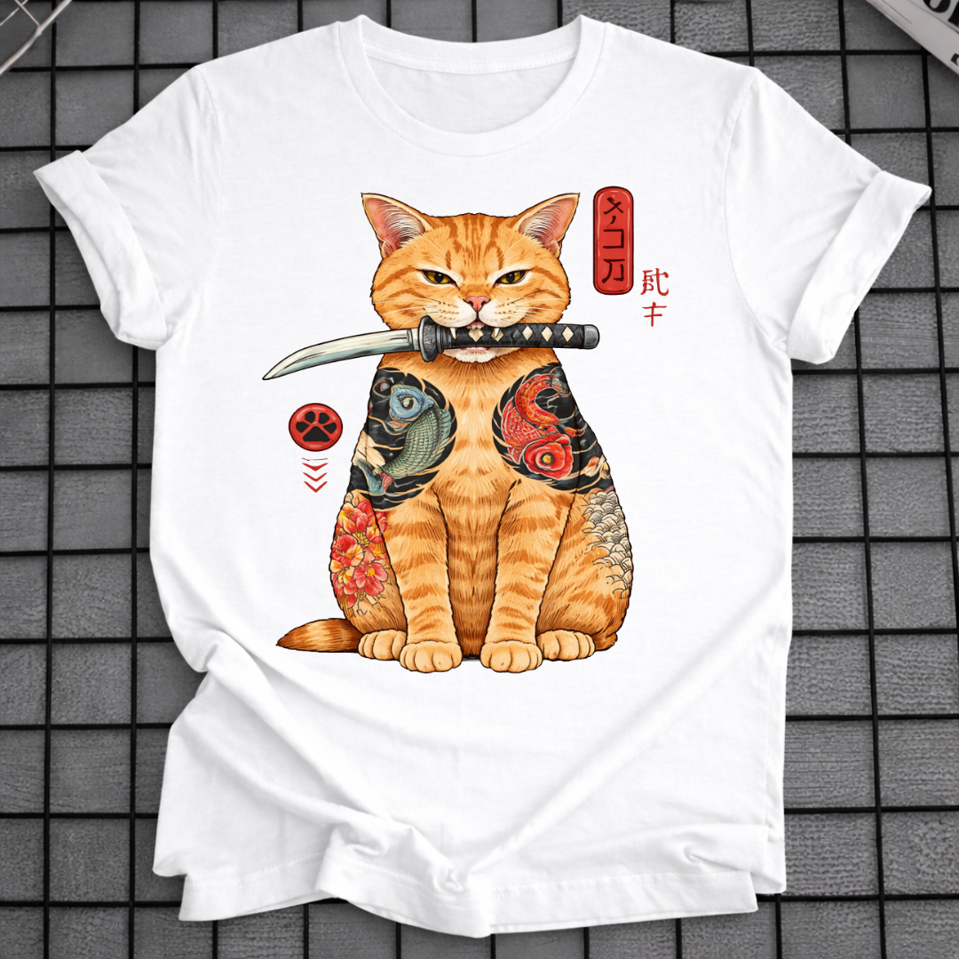 JAPANISCHES KATZENKRIEGER T-SHIRT