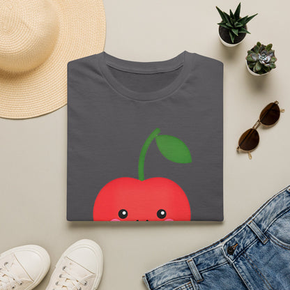 Cherry Cute T-Shirt — Kawaii Cherry Graphic with Korean Text