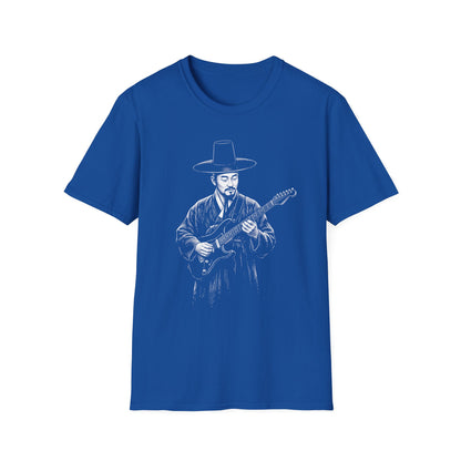 Guitarist in Hanbok T-Shirt — Korean Musician Graphic Tee