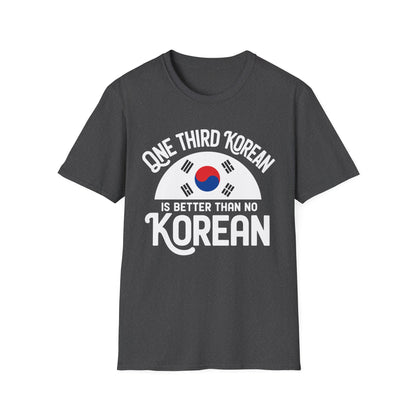 Korean Heritage T-Shirt — "One Third Korean" Flag Graphic