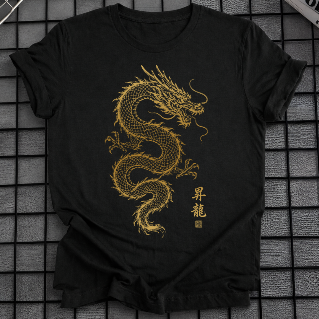 JAPANESE GOLD DRAGON T-SHIRT