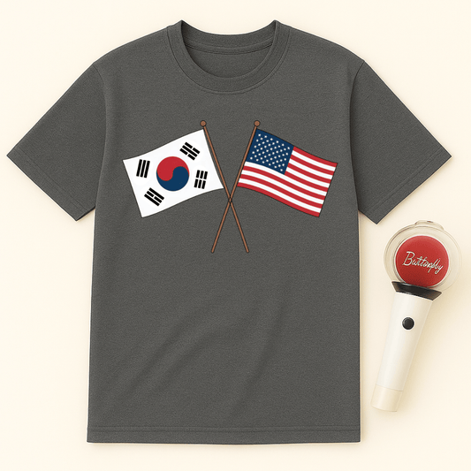 USA KOREA FLAGS UNISEX T-SHIRT