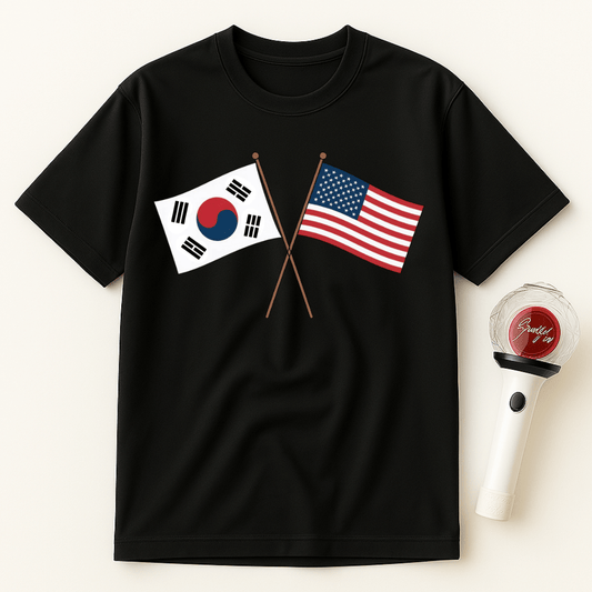 USA KOREA FLAGS UNISEX T-SHIRT