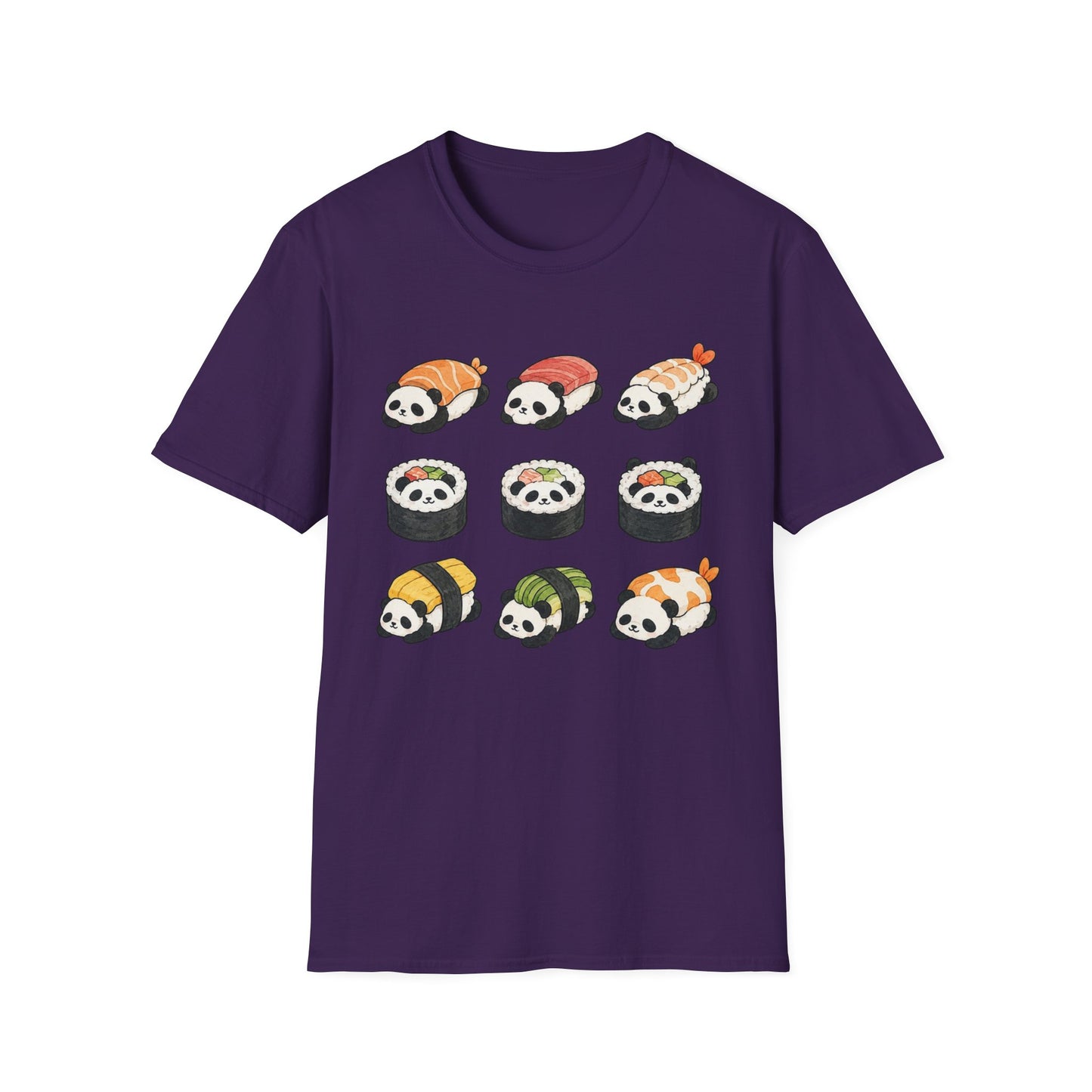 Sushi Panda T-Shirt — Cute Kawaii Sushi Roll Pandas Graphic Tee