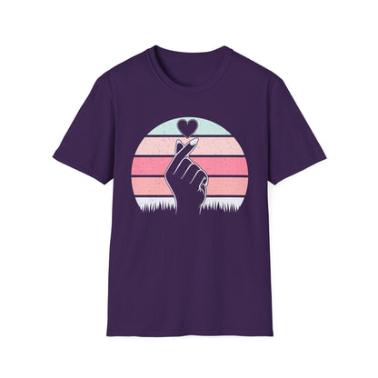 Heart Hand Graphic Unisex Softstyle T-Shirt - Ideal for Casual Wear & Gifts
