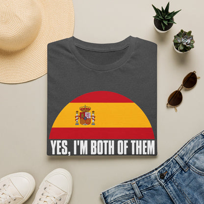 Yes, I'm Both Of Them Spanish Korean Flag T-Shirt