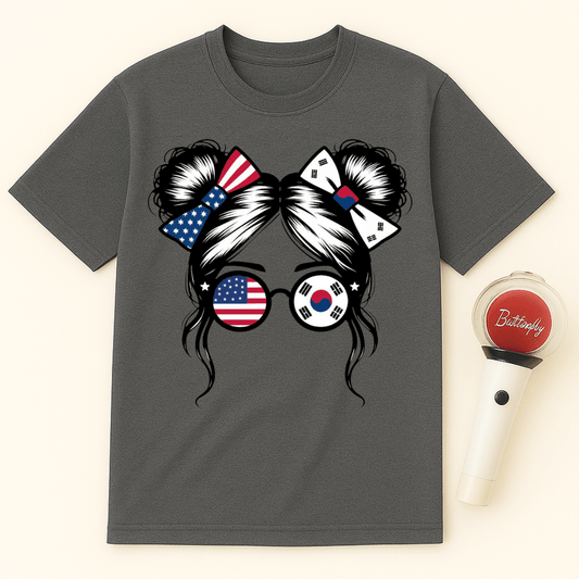 USA KOREA GIRL UNISEX T-SHIRT