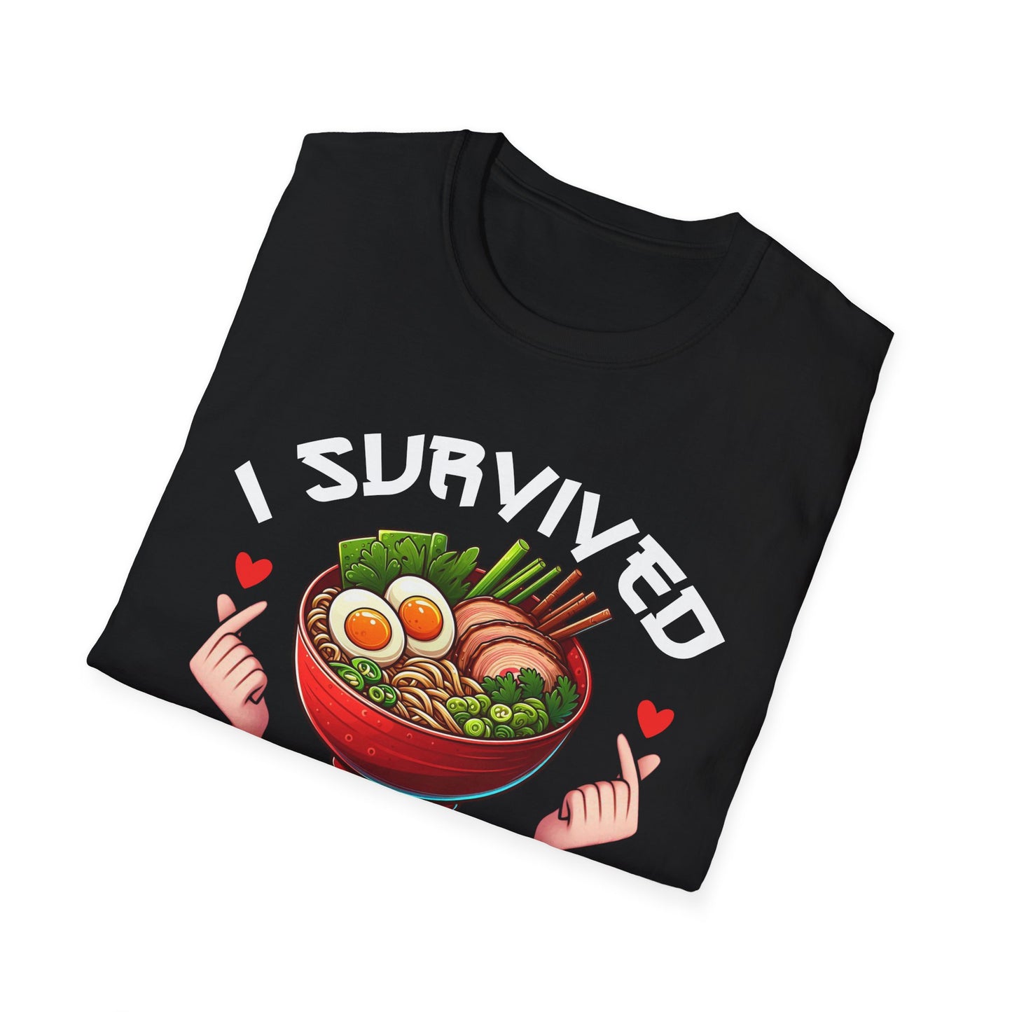 I Survived K-Pop and Ramen Unisex Softstyle T-Shirt