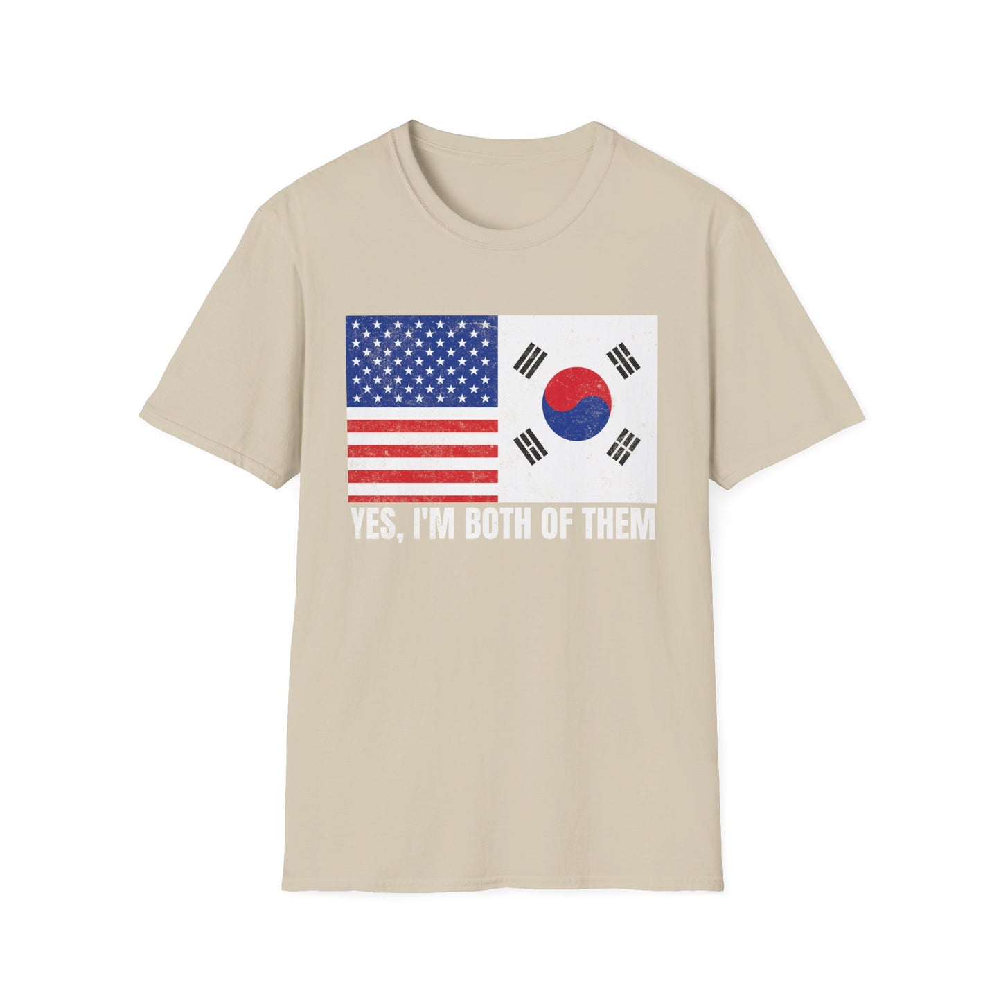 USA & South Korea Flag T-Shirt — "Yes, I'm Both of Them" Patriotic Korean-American Tee