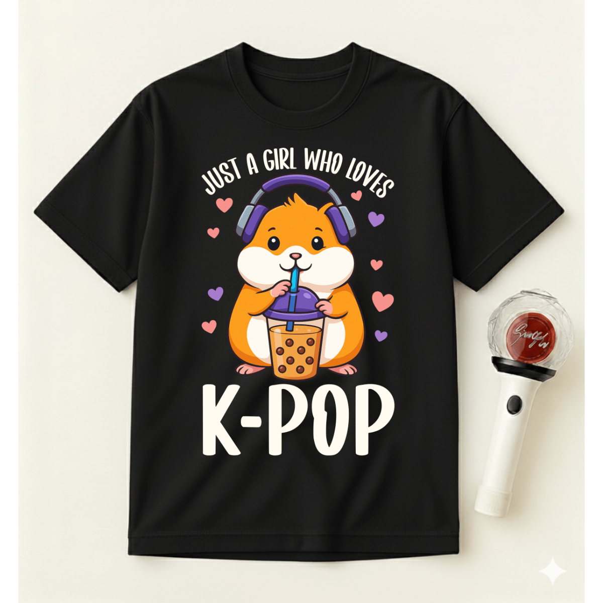 JUST A GIRL WHO LOVES K-POP T-SHIRT