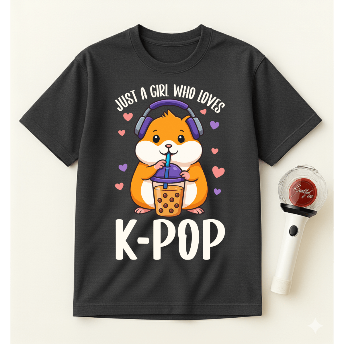 JUST A GIRL WHO LOVES K-POP T-SHIRT