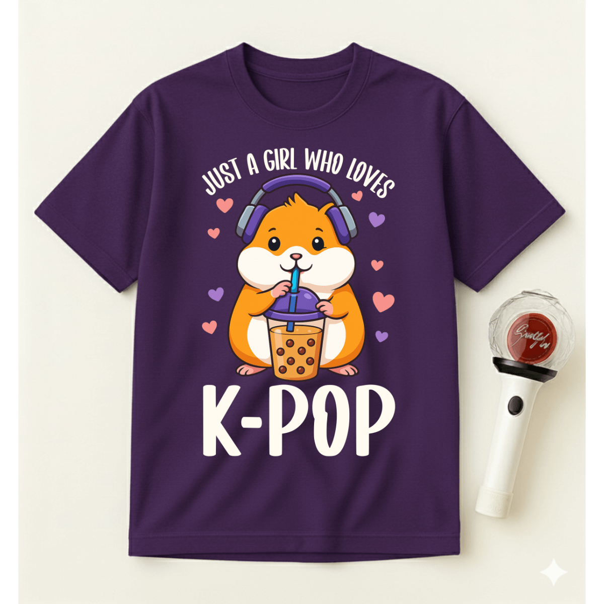 JUST A GIRL WHO LOVES K-POP T-SHIRT