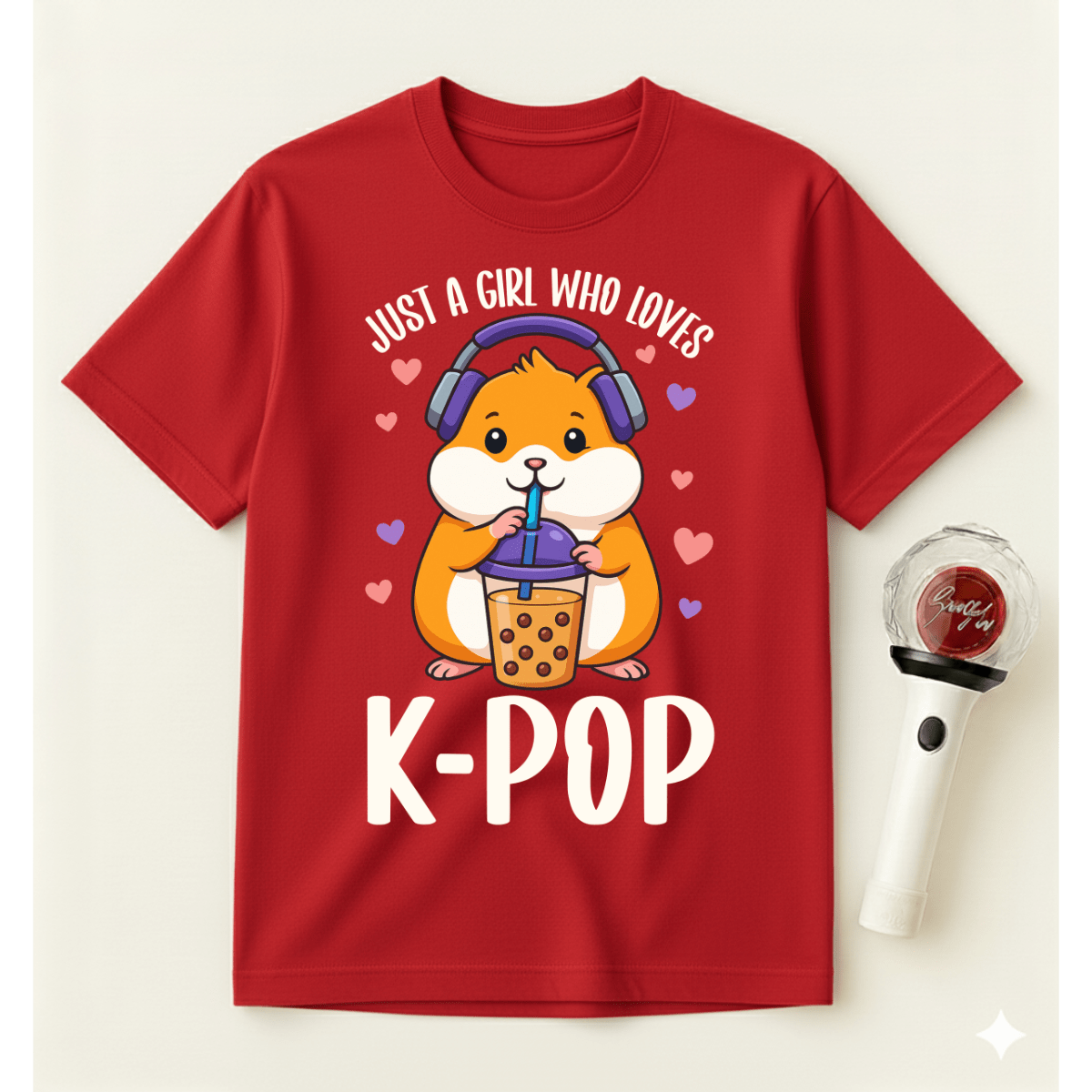 JUST A GIRL WHO LOVES K-POP T-SHIRT