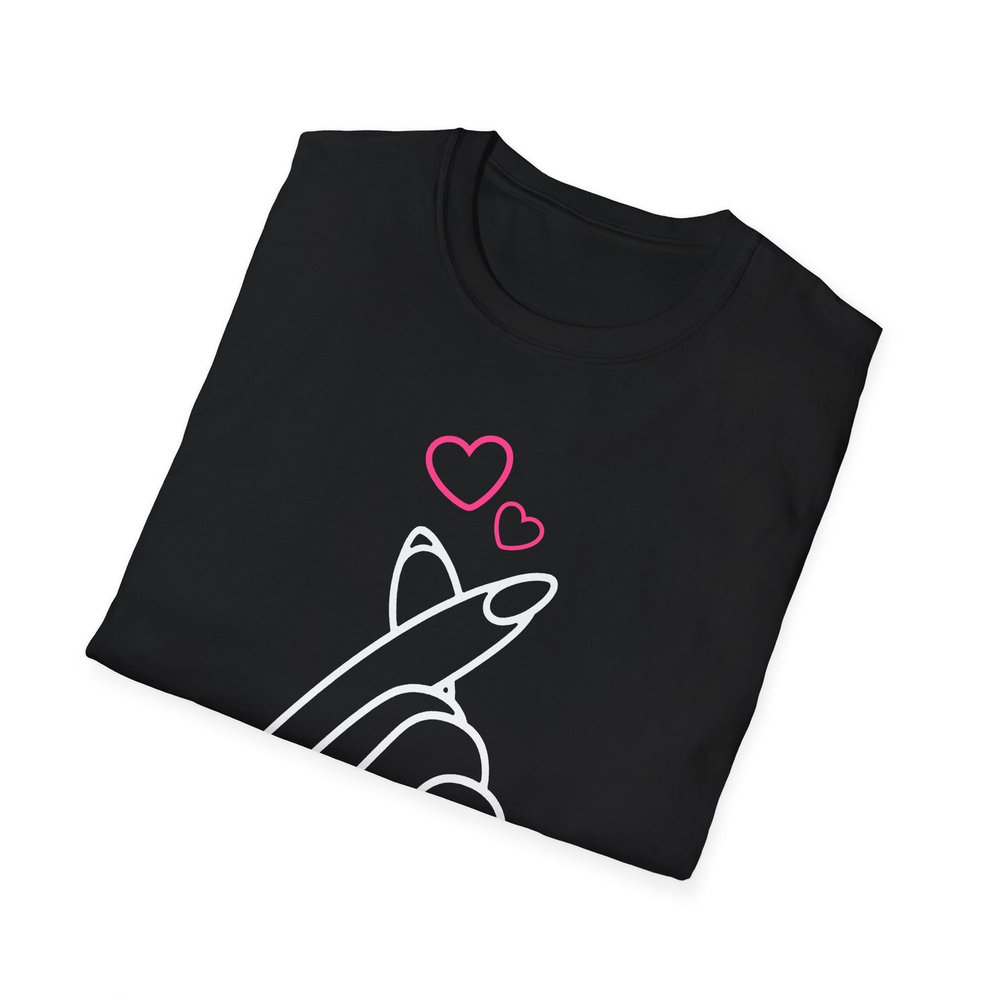 Cute Heart Gesture Unisex T-Shirt - Perfect for Friends, Love, and Everyday Wear