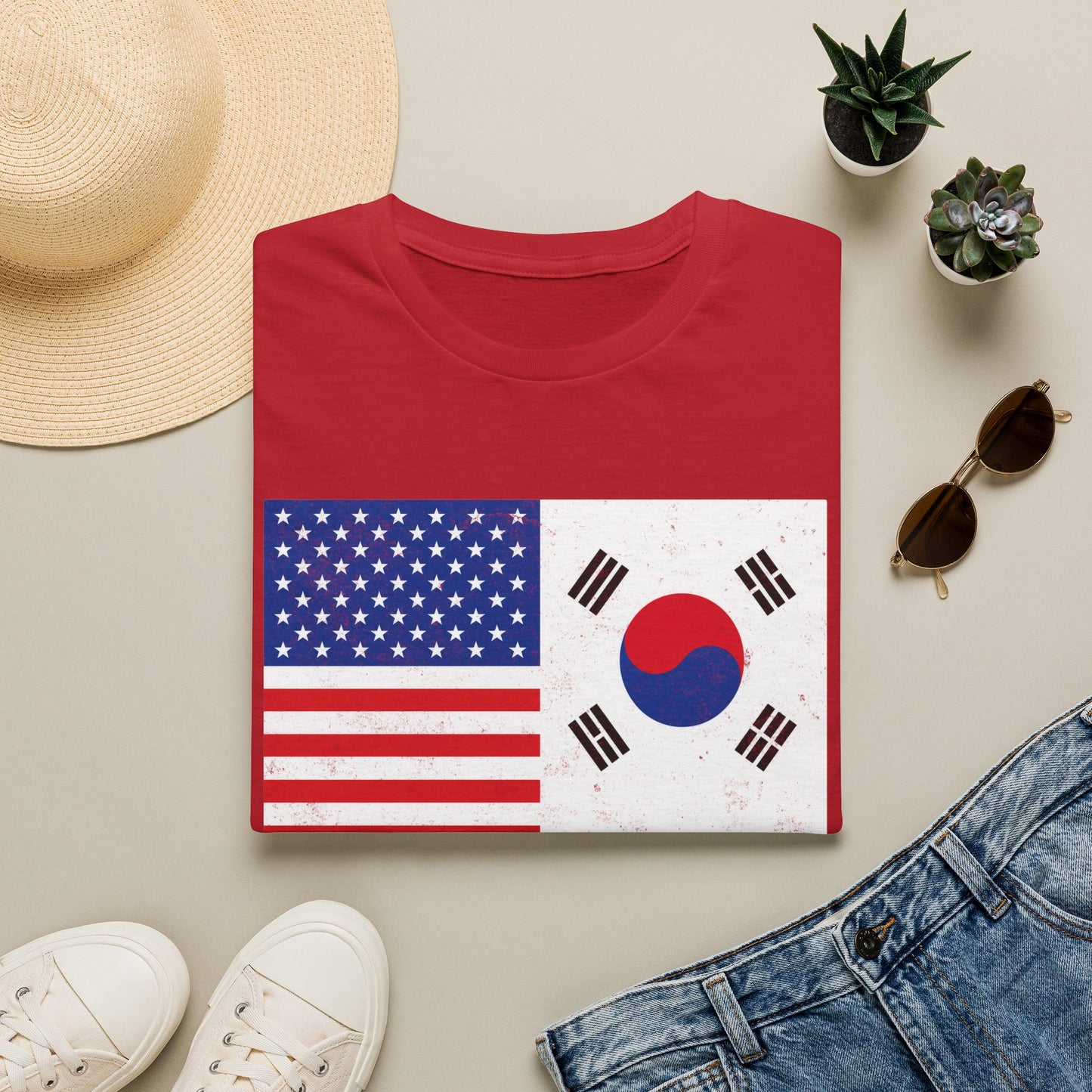 USA & South Korea Flag T-Shirt — "Yes, I'm Both of Them" Patriotic Korean-American Tee