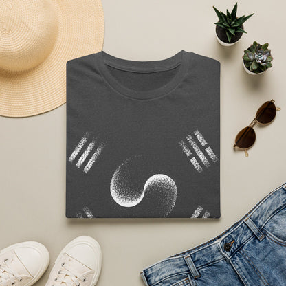 Yin Yang Taeguk Korean Flag T‑Shirt — Minimalist Zen Martial Arts Tee
