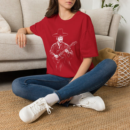 Guitarist in Hanbok T-Shirt — Korean Musician Graphic Tee