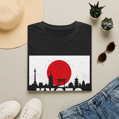 Kyoto Skyline T-Shirt — Japanese Rising Sun Graphic Tee
