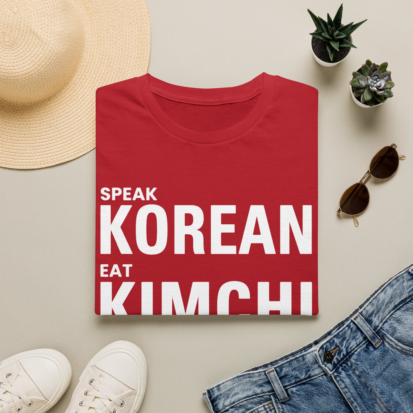 SPEAK KOREAN EAT KIMCHI T-SHIRT