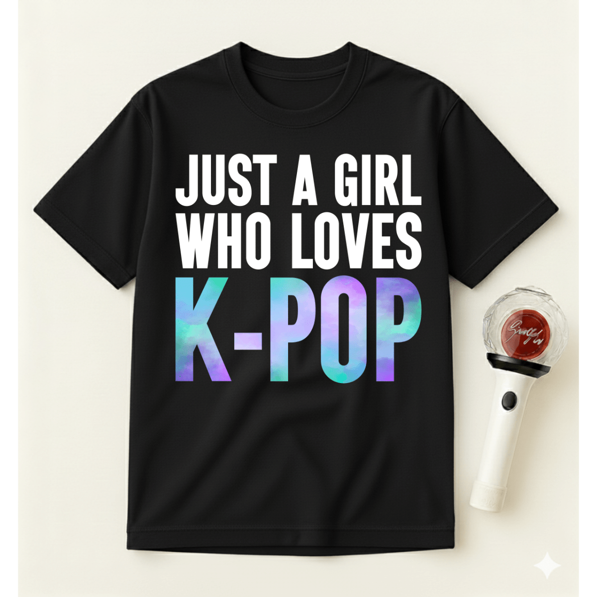 JUST A GIRL WHO LOVES K-POP T-SHIRT