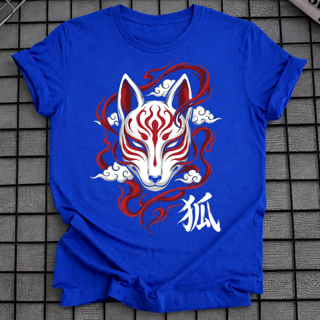 JAPANESE KITSUNE FOX MASK T-SHIRT