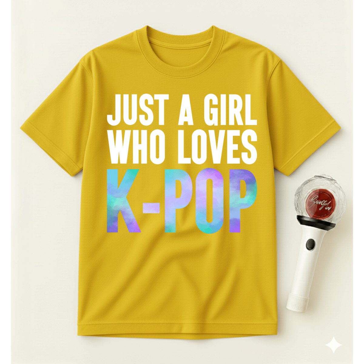 JUST A GIRL WHO LOVES K-POP T-SHIRT