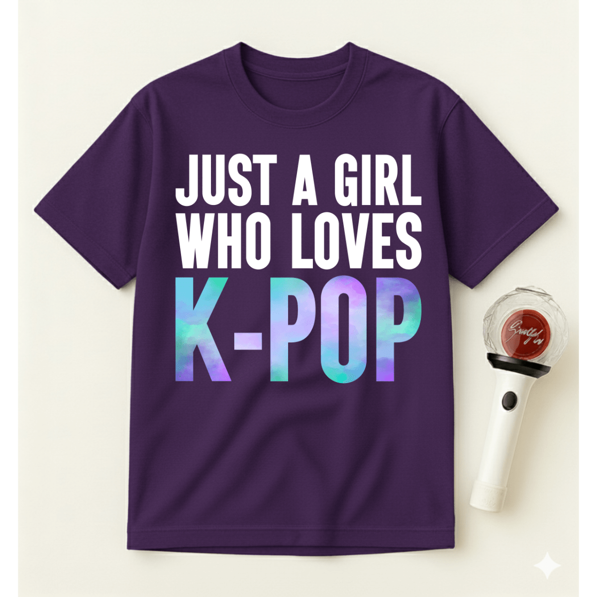 JUST A GIRL WHO LOVES K-POP T-SHIRT