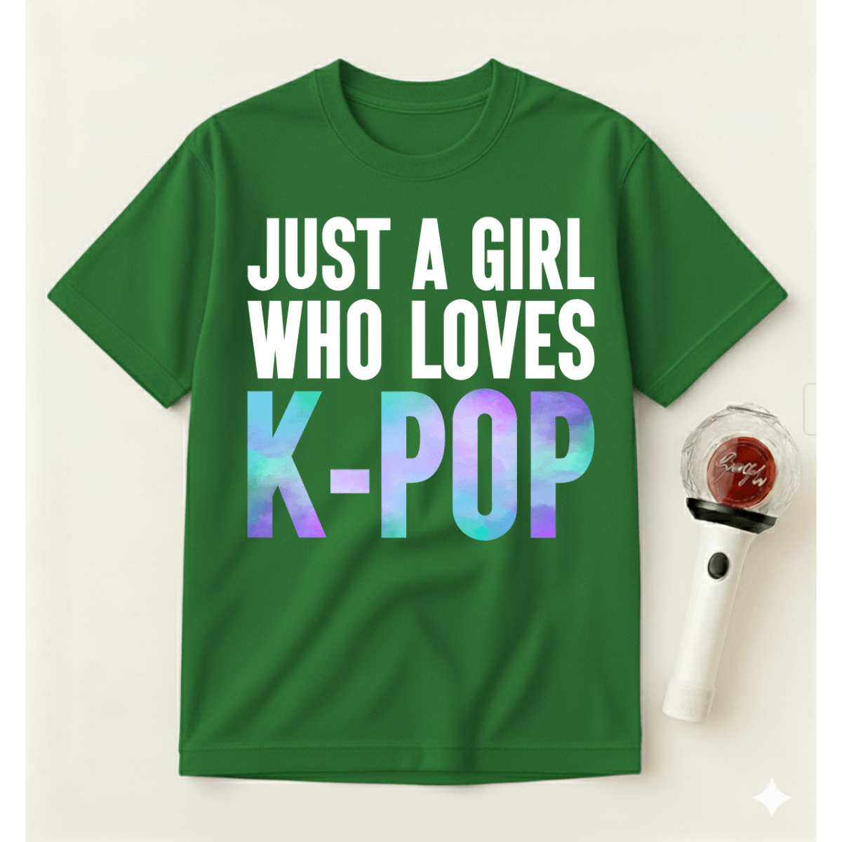 JUST A GIRL WHO LOVES K-POP T-SHIRT