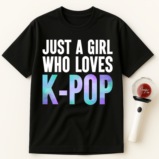 JUST A GIRL WHO LOVES K-POP UNISEX T-SHIRT
