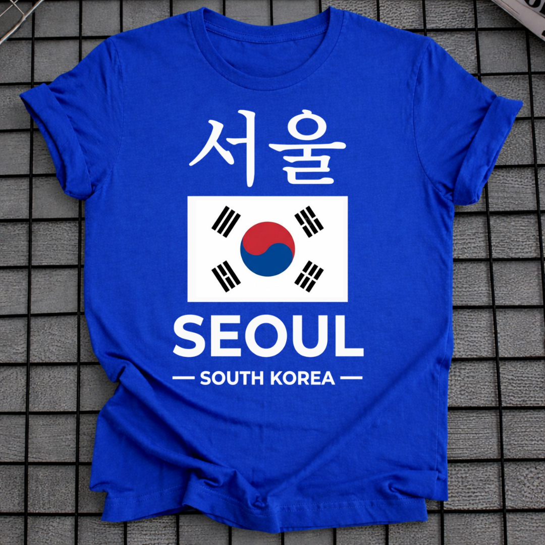 SEOUL SÜDKOREA FLAGGEN T-SHIRT