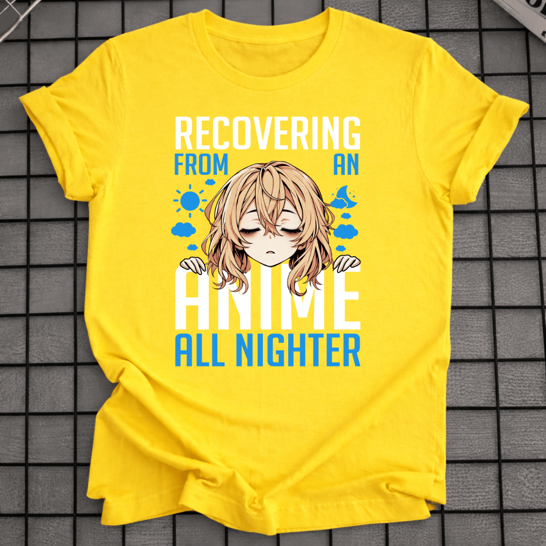 ALL NIGHTER ANIME GIRL T-SHIRT
