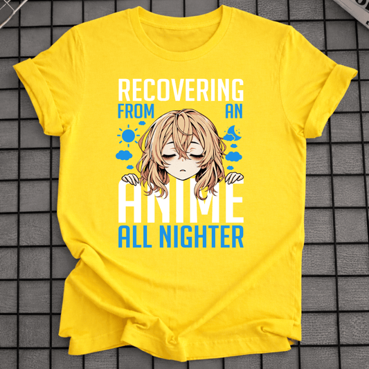 ALL NIGHTER ANIME GIRL T-SHIRT