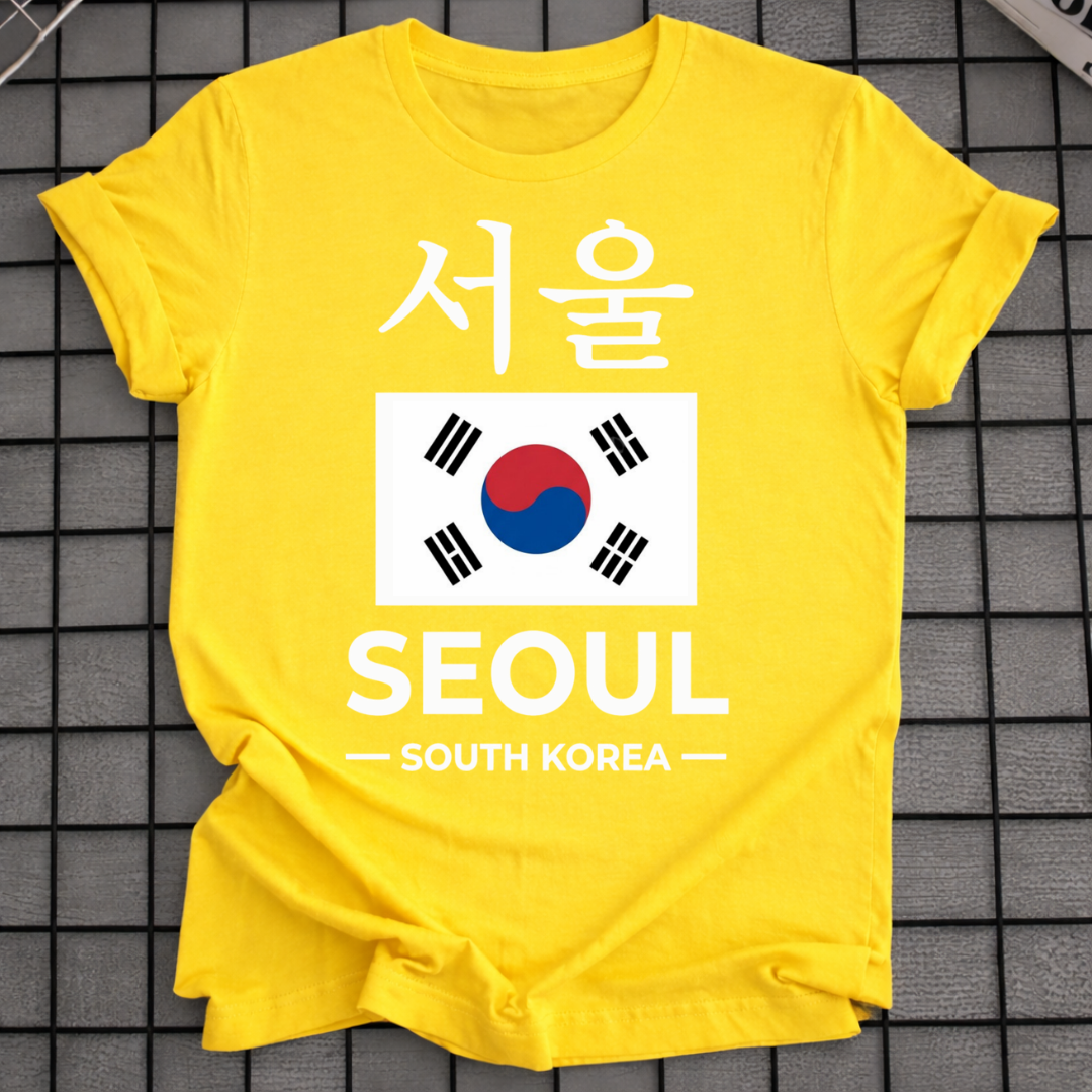SEOUL SÜDKOREA FLAGGEN T-SHIRT
