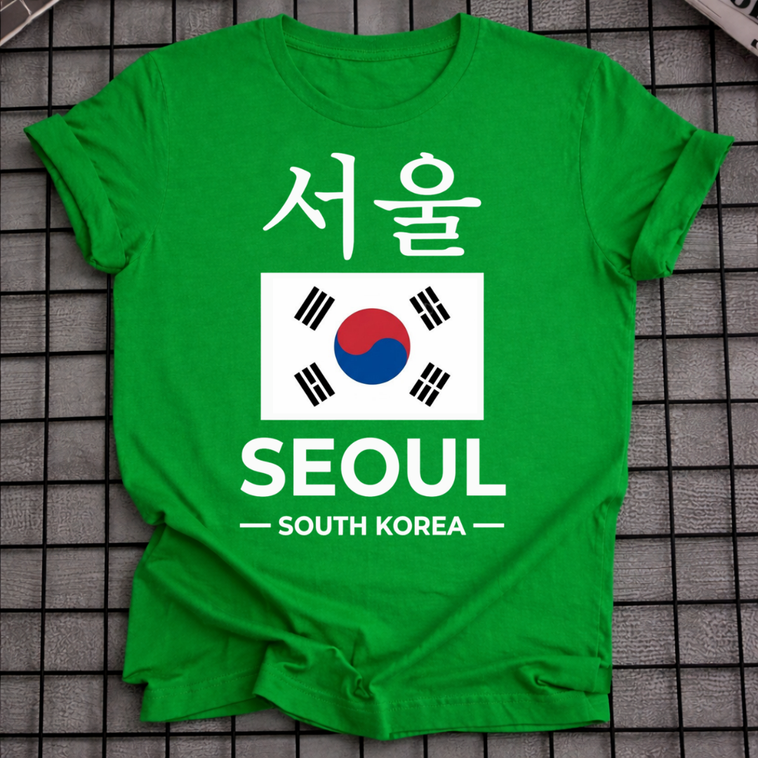 SEOUL SÜDKOREA FLAGGEN T-SHIRT