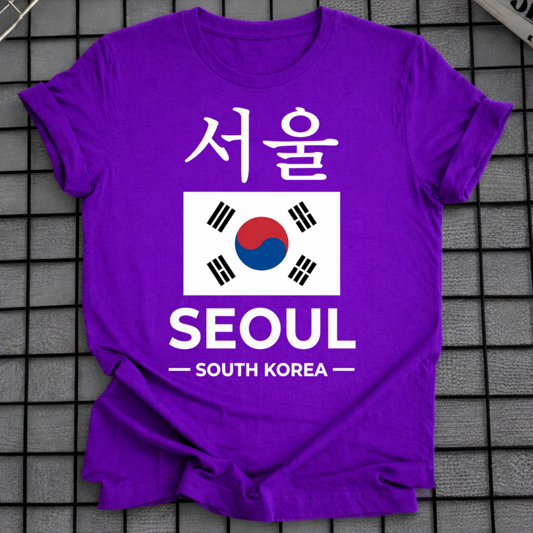 SEOUL SÜDKOREA FLAGGEN T-SHIRT