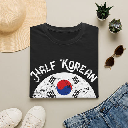 Half Korean T-Shirt — "Whole Lot of Awesome" Korean Flag Tee