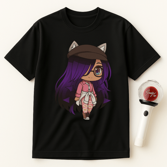 PURPLE CHIBI GIRL T-SHIRT