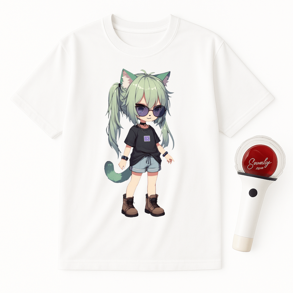CHIBI CAT GIRL T-SHIRT