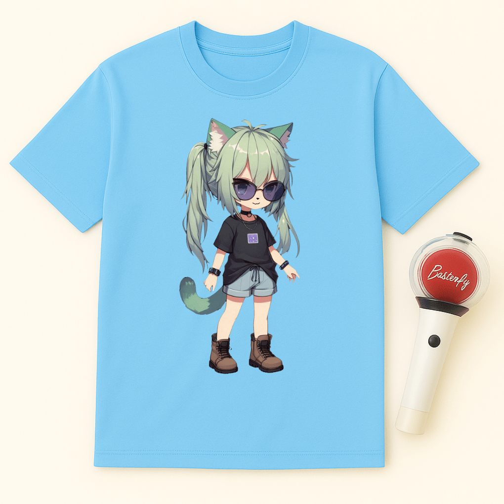 CHIBI CAT GIRL T-SHIRT