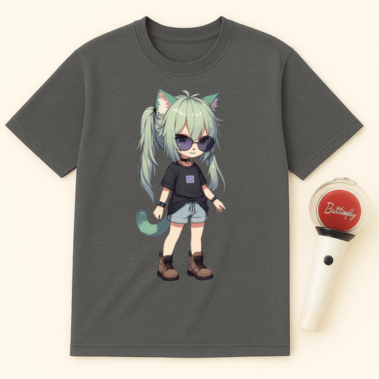 CHIBI CAT GIRL T-SHIRT