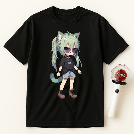 CHIBI CAT GIRL T-SHIRT