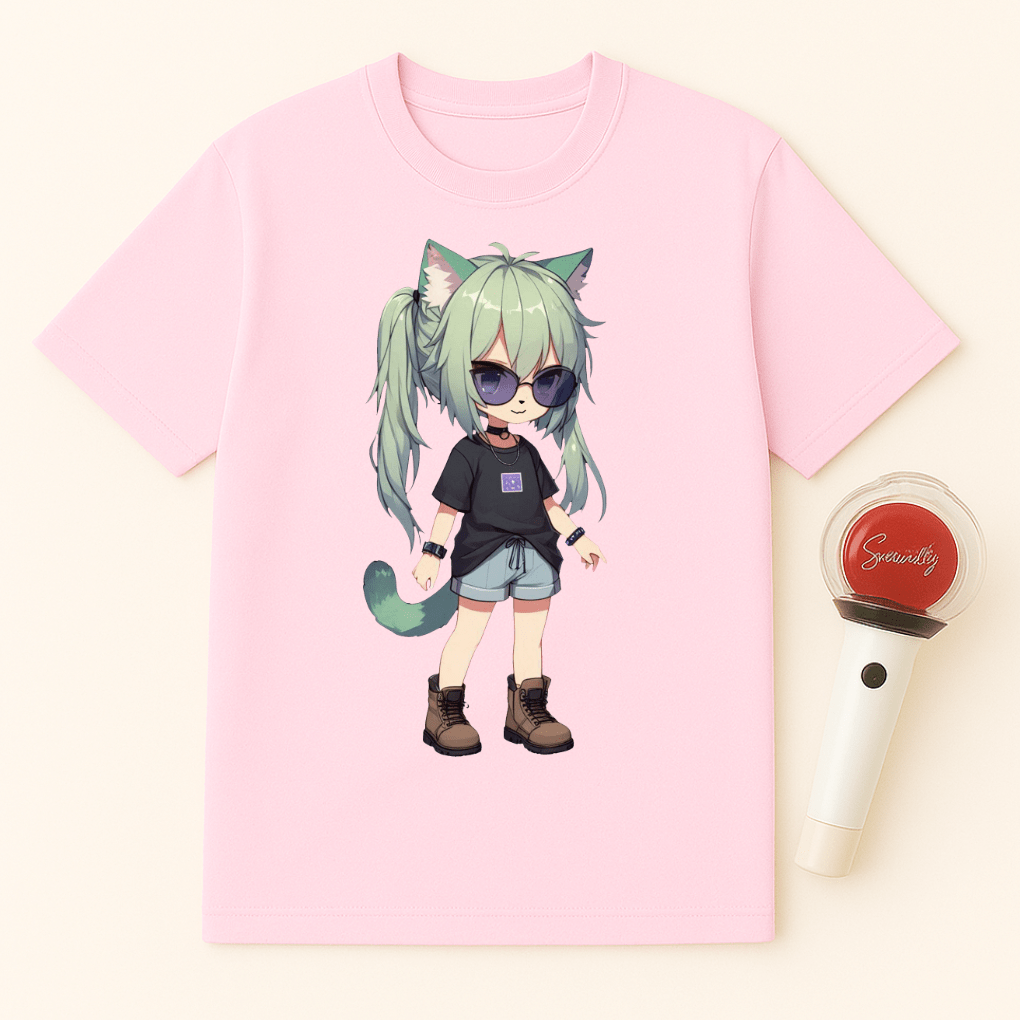 CHIBI CAT GIRL T-SHIRT